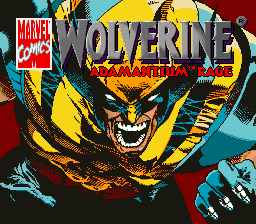 Wolverine - Adamantium Rage (Europe) Title Screen